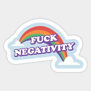 positive words - f*ck negativity Sticker